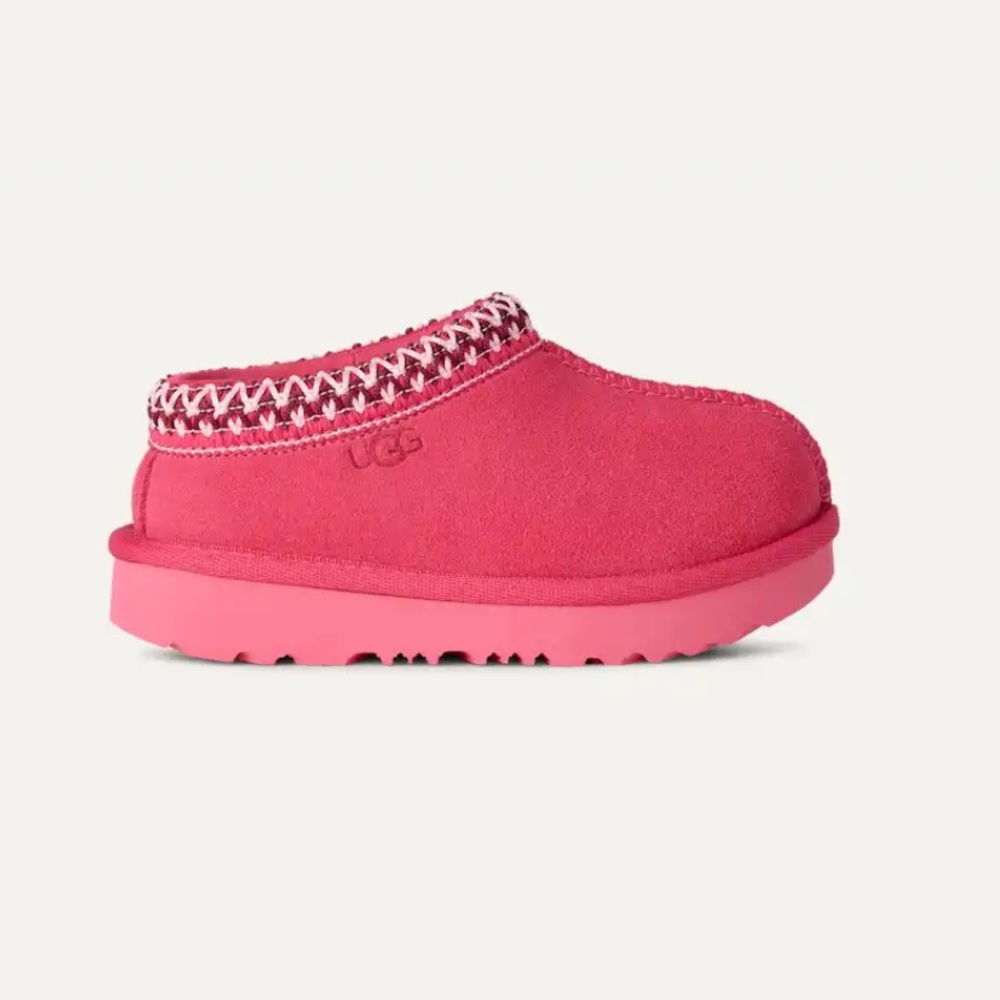 UGG Toddler Kids Tasman II Pink Slippers 8